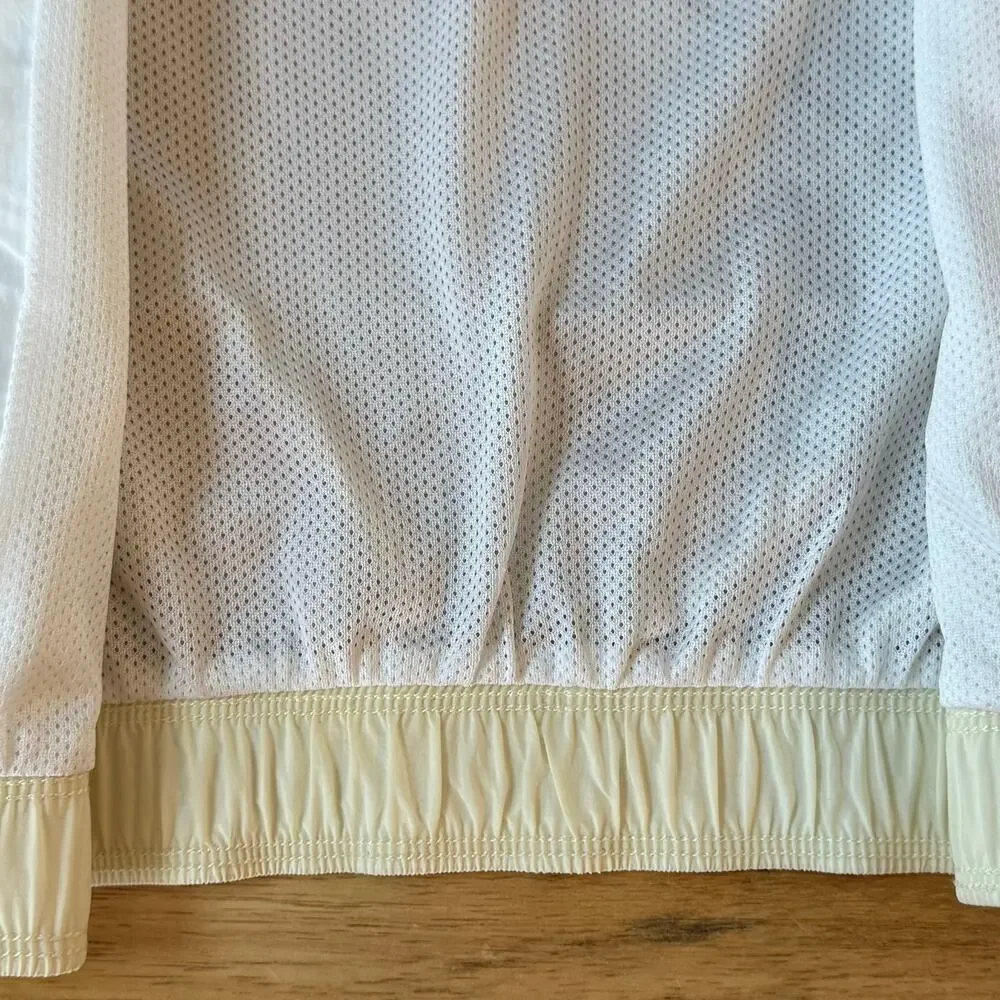 Nike Kids Crop Track Jacket Cream White Girls Youth Medium M FB1267-113